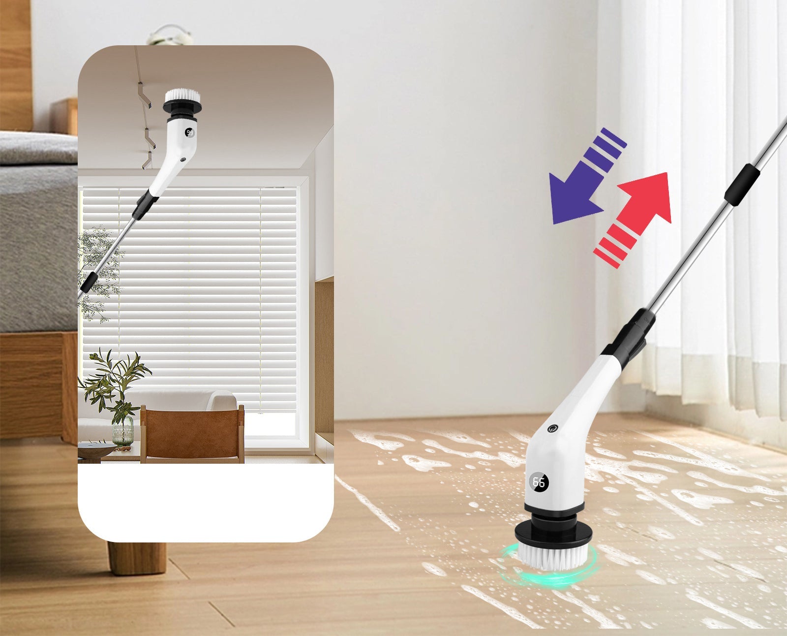 LUXE ELEKTRISCHE REINIGINGSBORSTEL 7-IN-1