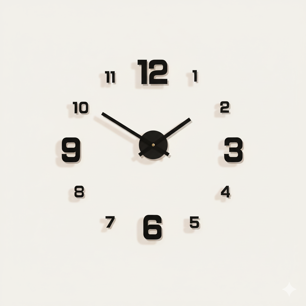 MINIMALISTISCHE DIY WANDKLOK – RONDE ACRYL AFWERKING